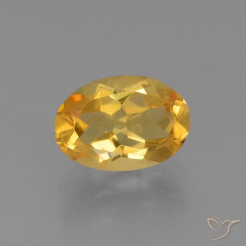 2.56ct 자연스러운 딥 골든 오렌지 황수정, 타원형, VS