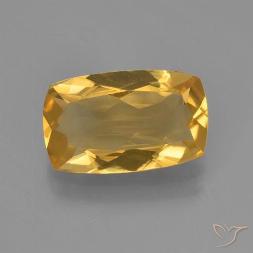 2.30ct 자연스러운 미디엄 다크 골든 황수정, 방석, VVS-VS