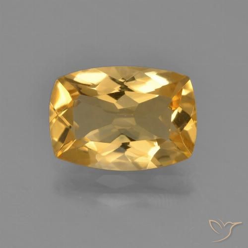 2.44ct 자연스러운 미디엄 다크 골든 황수정, 방석, VVS-VS