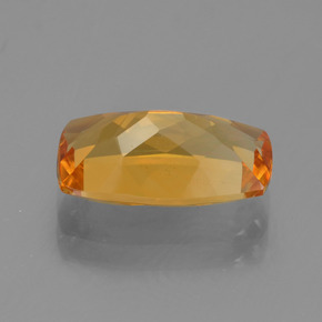 2.64캐럿 천연 골든 옐로우 시트린, 쿠션 컷, 11.9×7.2 mm, VVS-VS