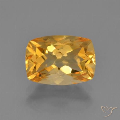2.65ct 자연스러운 다크 오렌지-골드 황수정, 방석, VVS-VS