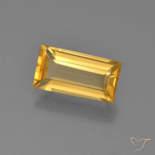 2.32ct 자연스러운 미디엄 골든 황수정, 바게트, VVS-VS