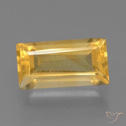 1.78ct 자연스러운 금 황수정, 바게트, VS