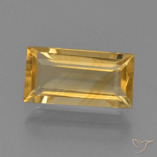 1.49ct 자연스러운 브라이트 골드 황수정, 바게트, VVS-VS