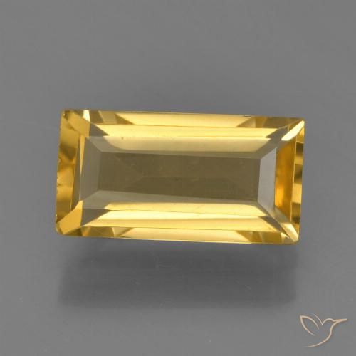 1.49ct 자연스러운 미디엄 라이트 골든 황수정, 바게트, VVS-VS