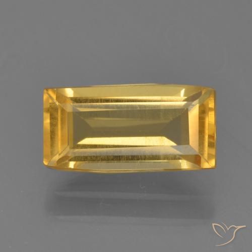 1.49ct 자연스러운 브라이트 골드 황수정, 바게트, VVS-VS