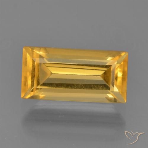 1.79ct 자연스러운 미디엄 골든 황수정, 바게트, VVS-VS