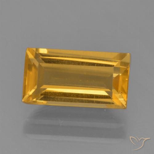 1.79ct 자연스러운 다크 골든 황수정, 바게트, VS