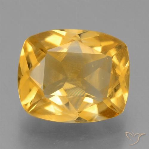 2.09ct 자연스러운 미디엄 골든 황수정, 방석, VVS-VS