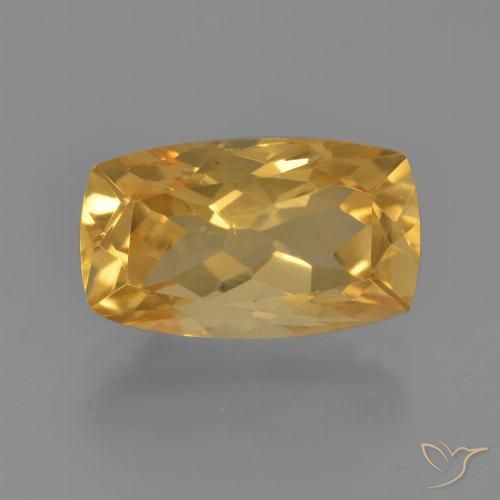 3.32ct 자연스러운 딥 골든 오렌지 황수정, 방석, VVS-VS
