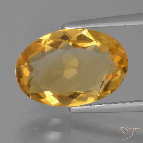 3.28ct 자연스러운 다크 골든 황수정, 타원형, VVS-VS