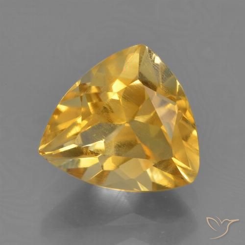 2.23ct 자연스러운 딥 골든 오렌지 황수정, 일조, VS