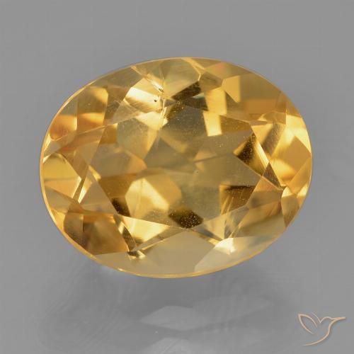 4.71ct 자연스러운 딥 골든 오렌지 황수정, 타원형, VS-SI