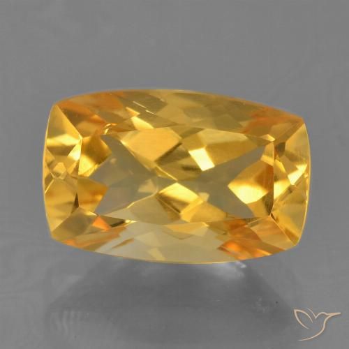 2.65ct 자연스러운 미디엄 골든 황수정, 방석, VVS-VS