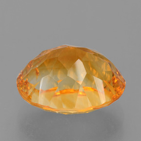 5.00캐럿 천연 골든 옐로우 시트린, 타원형 컷, 12.1×10 mm, VS