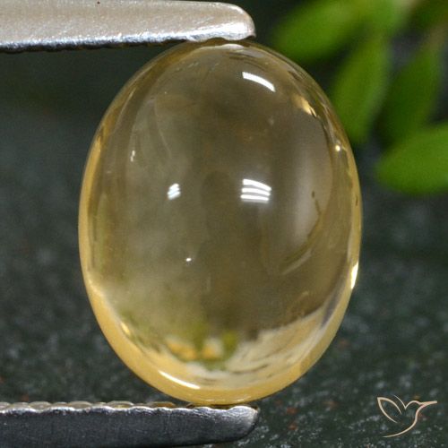 1.66캐럿 천연 라이트 골드 시트린, 타원형 컷, 7.8×6 mm, 투명한