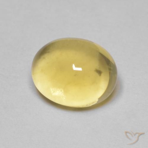 2.45ct 자연스러운 라이트 골드 황수정, 타원형, 투명한
