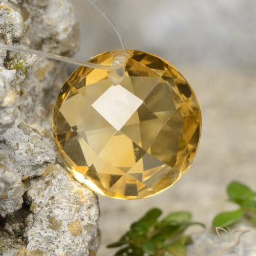 4.79ct 자연스러운 골든 오렌지 황수정, 둥근, VVS