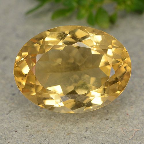 6.19ct 자연스러운 미디엄 골든 황수정, 타원형, VVS