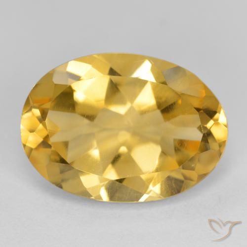 5.18ct 자연스러운 미디엄 골든 황수정, 타원형, VVS-VS