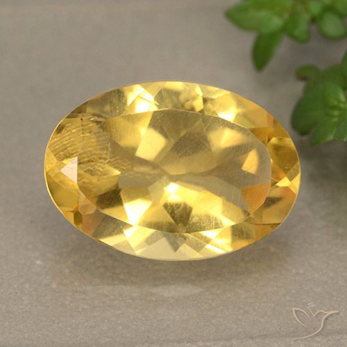 4.94ct 자연스러운 골든 황수정, 타원형, VVS-VS