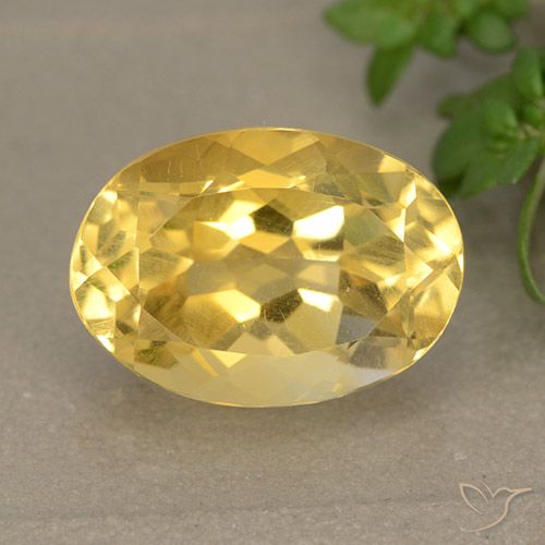 5.70ct 자연스러운 골든 황수정, 타원형, VVS-VS