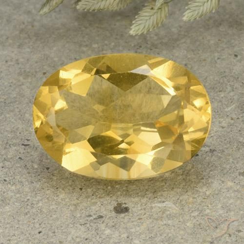 4.95ct 자연스러운 미디엄 골든 황수정, 타원형, VVS-VS