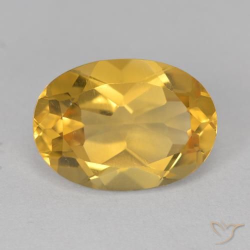 5.52ct 자연스러운 미디엄 골든 황수정, 타원형, VVS-VS