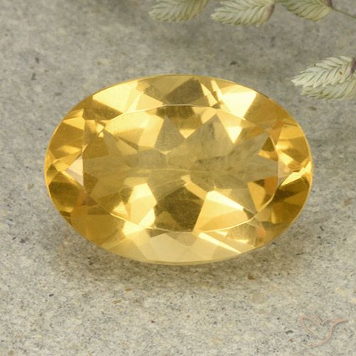 5.31ct 자연스러운 미디엄 골든 황수정, 타원형, VVS-VS