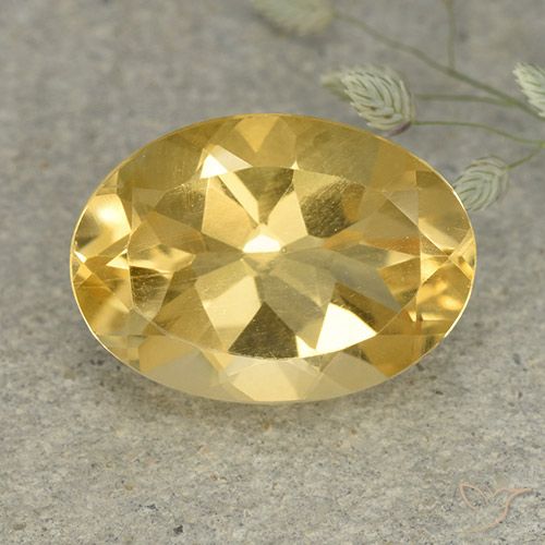 5.81ct 자연스러운 미디엄 골든 황수정, 타원형, VVS-VS