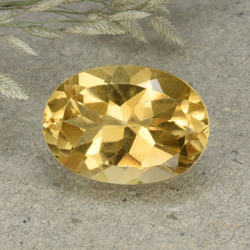5.82ct 자연스러운 골든 오렌지 황수정, 타원형, VVS-VS