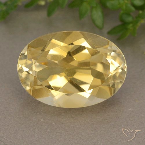 5.80ct 자연스러운 골든 황수정, 타원형, VVS-VS