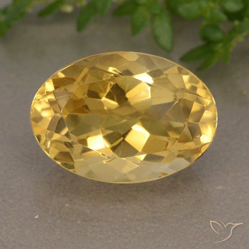 6.10ct 자연스러운 골든 오렌지 황수정, 타원형, VVS-VS