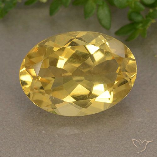 5.35ct 자연스러운 미디엄 골든 황수정, 타원형, VVS-VS