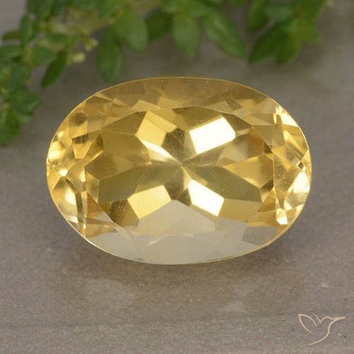6.32ct 자연스러운 골든 오렌지 황수정, 타원형, VVS-VS