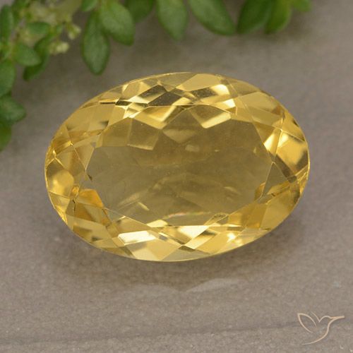 4.84ct 자연스러운 골든 오렌지 황수정, 타원형, VVS-VS