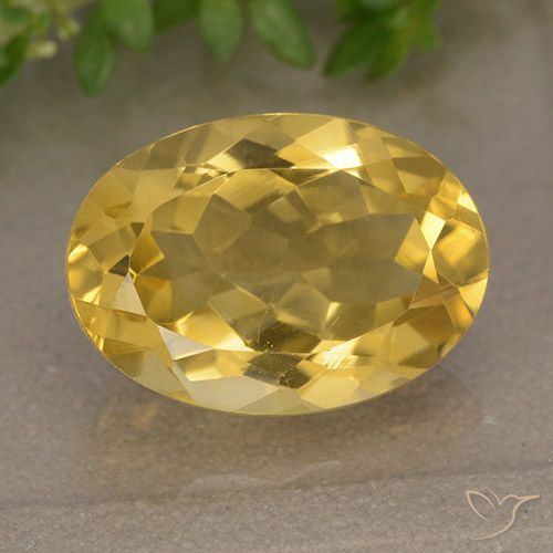 5.87ct 자연스러운 미디엄 골든 황수정, 타원형, VVS-VS