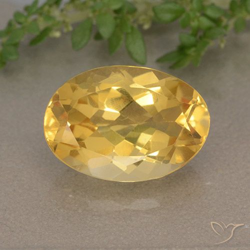 5.38ct 자연스러운 딥 골든 오렌지 황수정, 타원형, VVS-VS