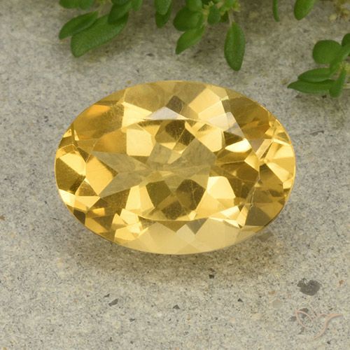 5.22ct 자연스러운 미디엄 골든 황수정, 타원형, VVS-VS
