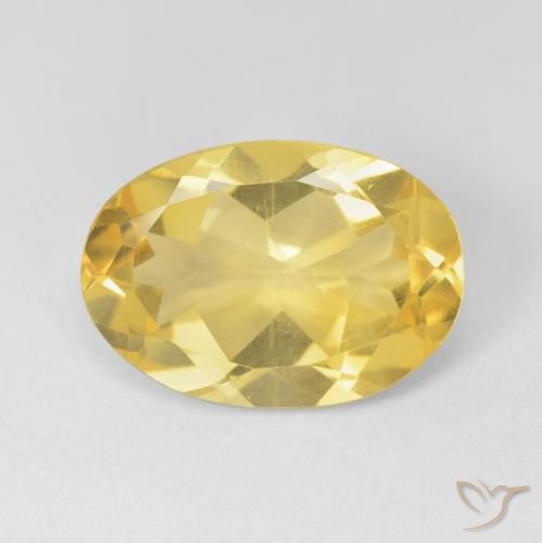4.86ct 자연스러운 미디엄 골든 황수정, 타원형, VVS-VS