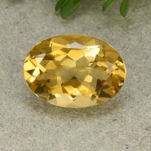 5.32ct 자연스러운 미디엄 골든 황수정, 타원형, VVS-VS