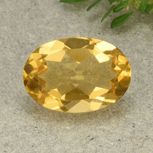 5.25ct 자연스러운 미디엄 라이트 골든 황수정, 타원형, VVS-VS