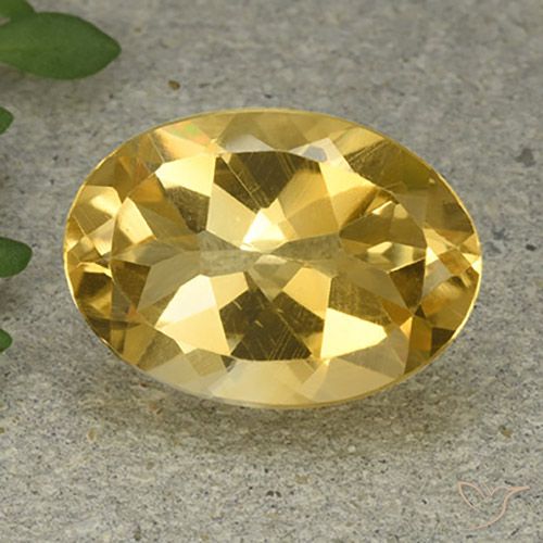 5.07ct 자연스러운 미디엄 골든 황수정, 타원형, VVS-VS