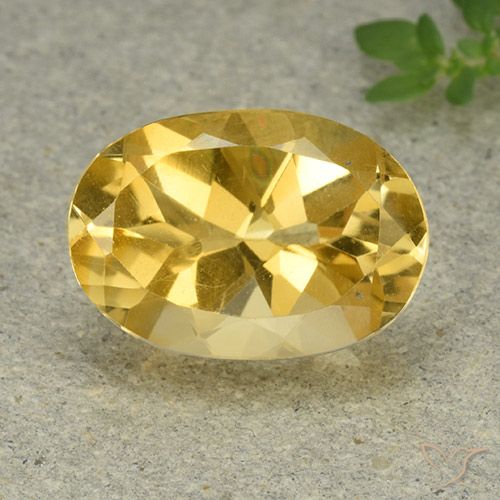 5.43ct 자연스러운 골든 오렌지 황수정, 타원형, VVS-VS
