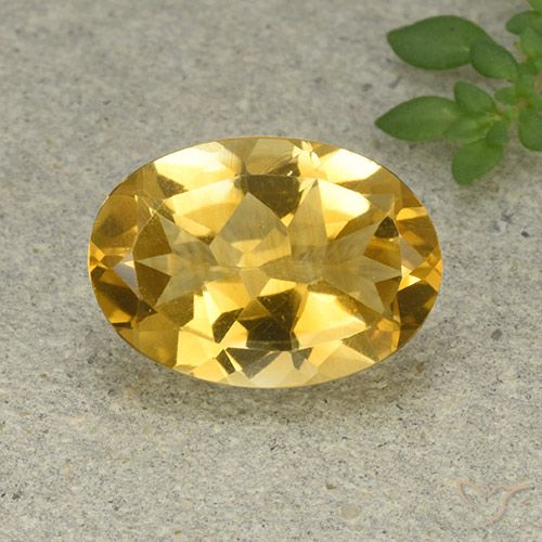 5.03ct 자연스러운 골든 오렌지 황수정, 타원형, VVS-VS