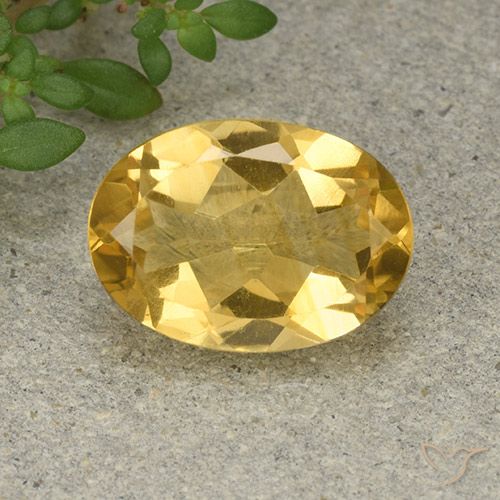 5.18ct 자연스러운 골든 오렌지 황수정, 타원형, VVS-VS