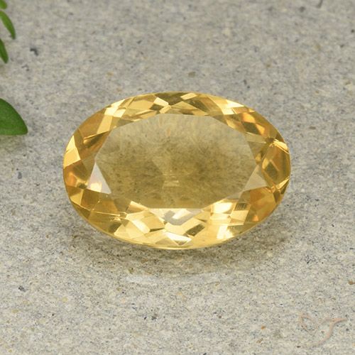 4.58ct 자연스러운 골든 오렌지 황수정, 타원형, VVS-VS