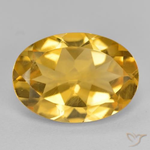 5.08ct 자연스러운 딥 골든 오렌지 황수정, 타원형, VVS-VS