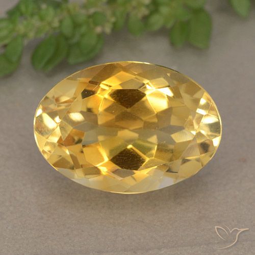 5.65ct 자연스러운 골든 오렌지 황수정, 타원형, VVS