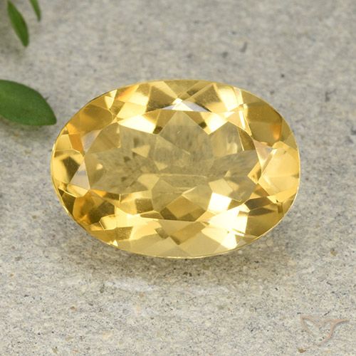 4.68ct 자연스러운 골든 오렌지 황수정, 타원형, VVS-VS